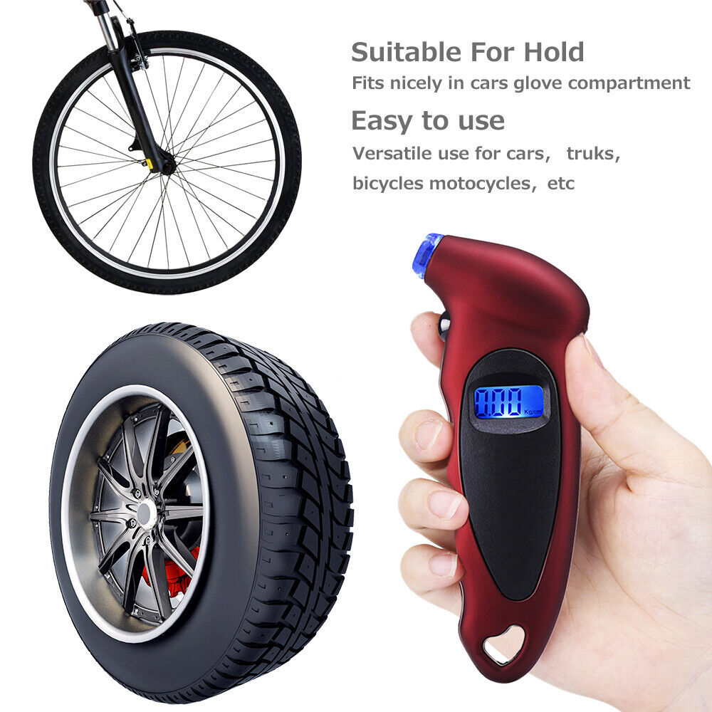 New Digital Tire Pressure Gauge Backlight LCD Tyre Air Monitoring Meter 150PSI High Precision Handheld Tester Tool Car Truck - Image 4