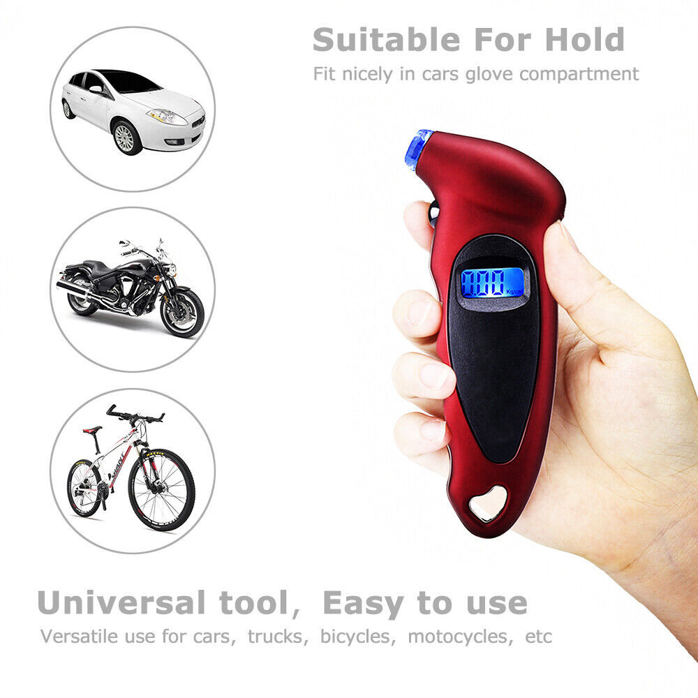 New Digital Tire Pressure Gauge Backlight LCD Tyre Air Monitoring Meter 150PSI High Precision Handheld Tester Tool Car Truck - Image 6