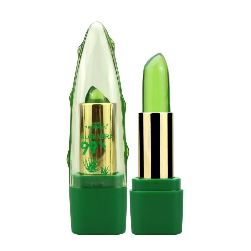 Aloe Vera Gel Color Changing Lipstick Gloss Moisturizer Anti-drying Desalination Fine-grain Lip Blam Care - Image 6
