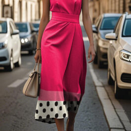 Flower Ocean Women’s Sleeveless Print Design Dress