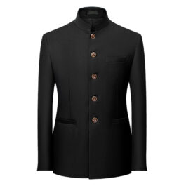 Mens Retro Business Casual Plus Size Small Suit Jacket