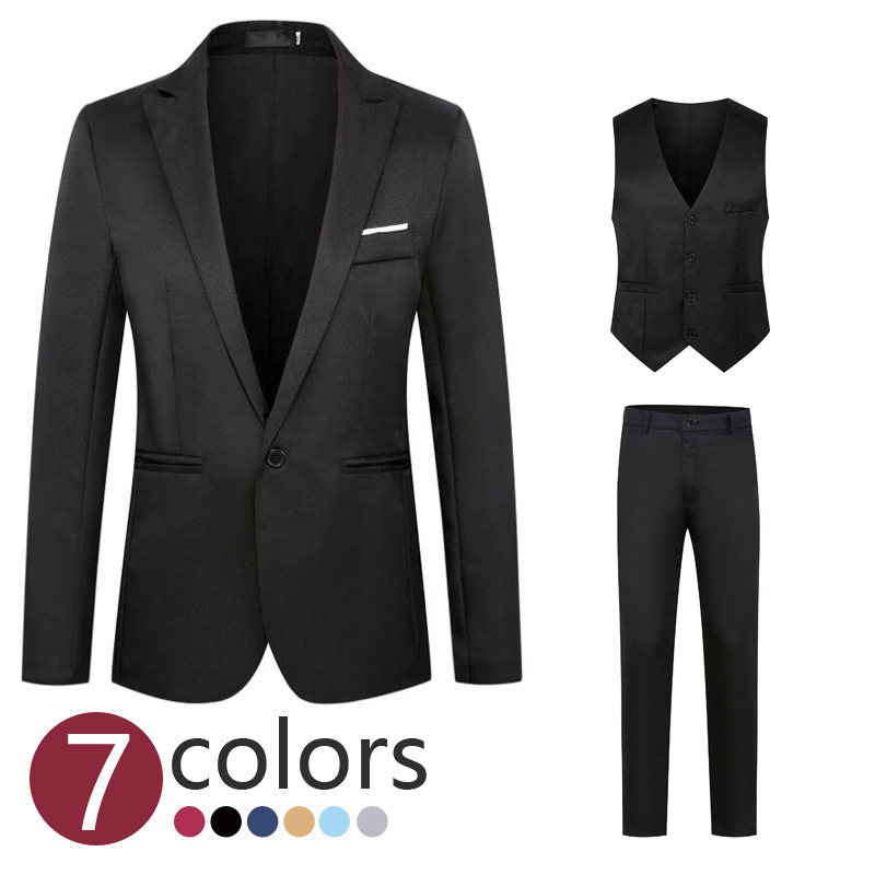 Mens Business Casual Mens Clothing Vest Suit - Image 7
