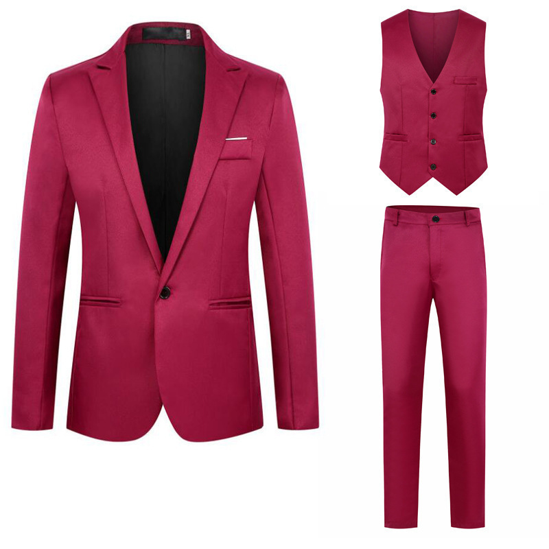 Mens Business Casual Mens Clothing Vest Suit - Image 3
