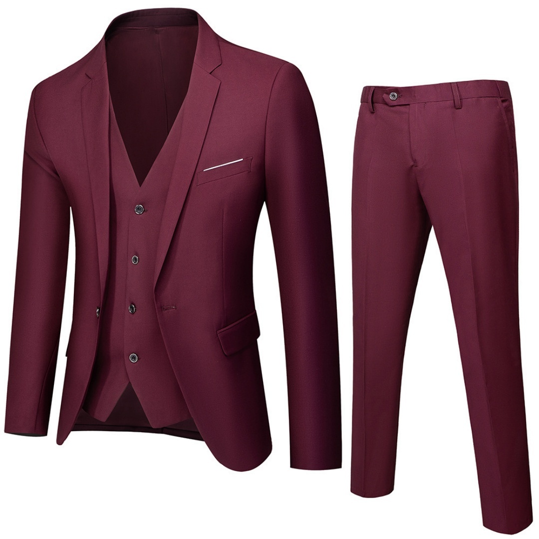 Mens Suit Set Two-piece Korean Style - Image 2