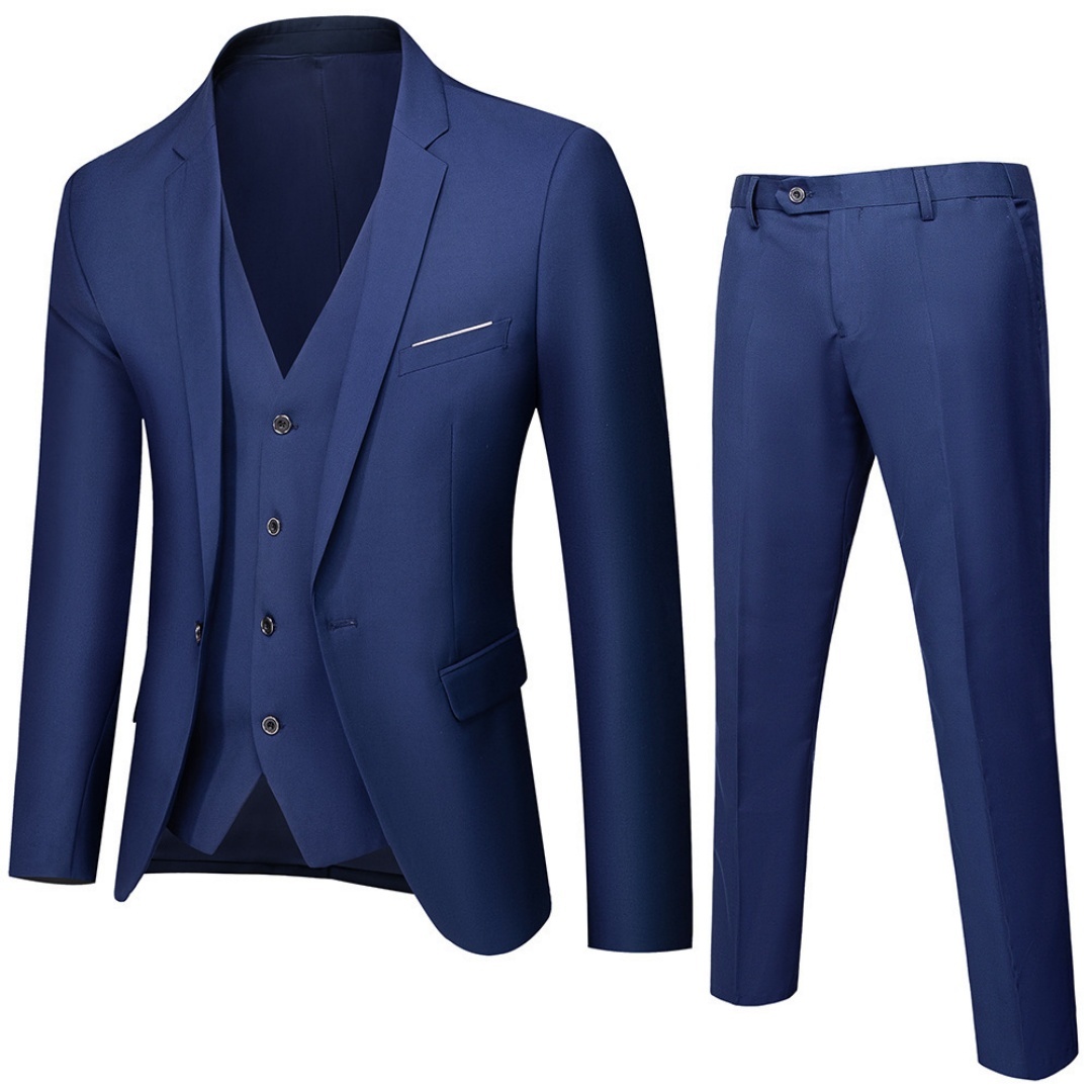 Mens Suit Set Two-piece Korean Style - Image 4