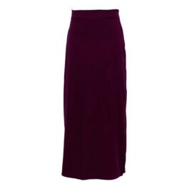Women Fashion Pure Color Minimal Versatile High Waist Long Skirt