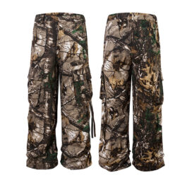 Retro Style Mens Branches Camouflage Cargo Pants Trouser