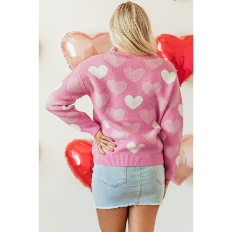 Autumn Crew Neck Women's European And American Inserted Beads Sweater - Image 3
