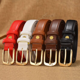 Retro Women’s Fashion Double Ring Buckle Waist Seal Belt