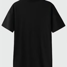Mens 3D look Train Design Printed Short Sleeved Black T-Shirt
