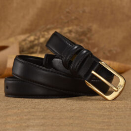 Retro Women’s Fashion Double Ring Buckle Waist Seal Belt