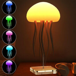 Jellyfish Mood LED Night Light Portable Lamp Decorations Smart Table Lamp For Bedside Desk
