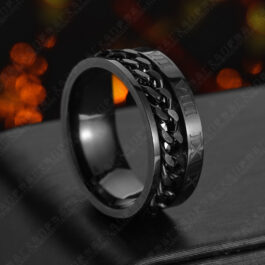 Roman Letter Rotatable Chain Rings Men Digital Titanium Steel Ring Couple High Quality Multi-functional Bottle Opener Spinner Punk Gifts