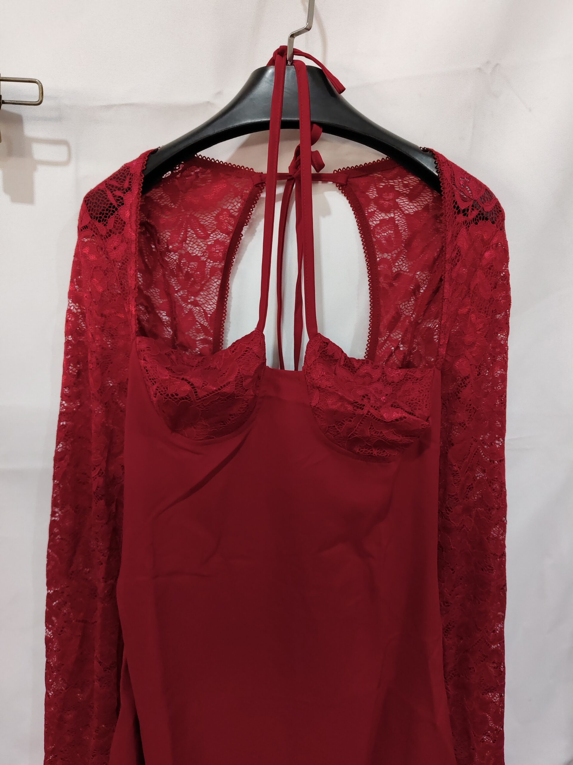 Y2K Lace Long Sleeve Dress Fashion Sexy Corset Backless Lace Up Short Dresses Womens Clothing - Image 4